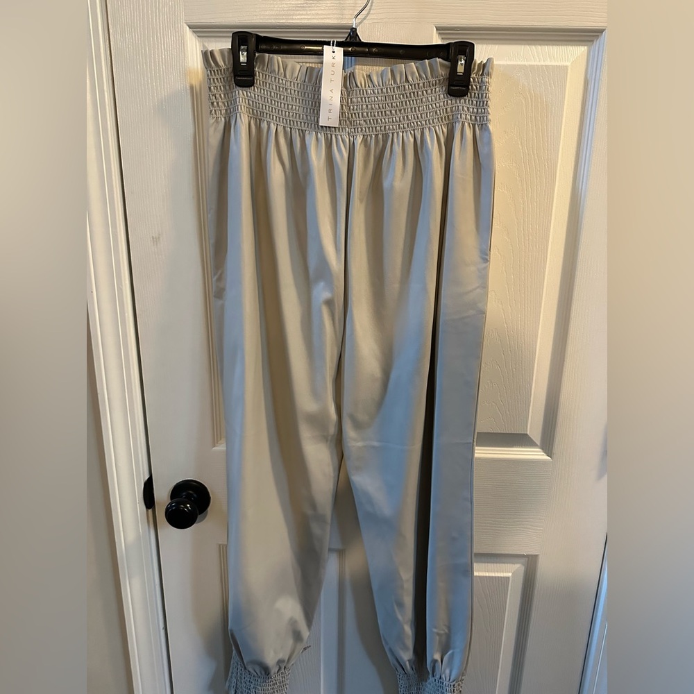 BNWT Trina Turk cream faux leather